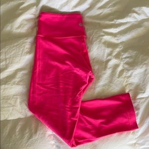 Hot Pink Lululemon Crops